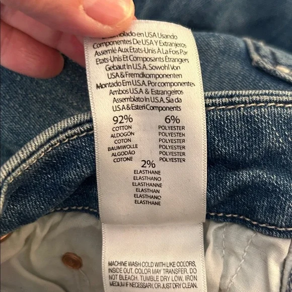 Mother The Looker in Graffiti Girl Classic Denim Distressed Skinny Jeans Size 29 - Picture 7 of 10